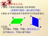 高中数学第二章 点、直线、平面之间的位置关系 2.1.1平面课件 新人教A版必修2