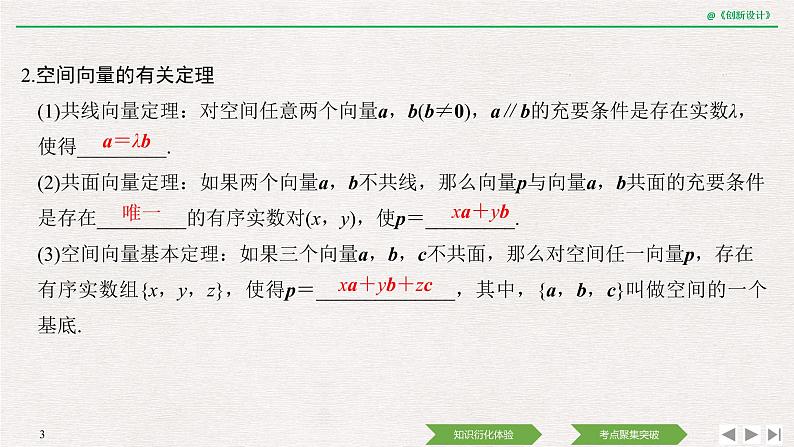 人教版高三理数一轮课件  第七章 第5节 空间直角坐标系与空间向量03