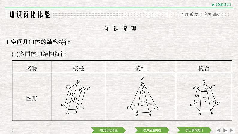 人教版高三理数一轮课件  第七章 第1节 空间几何体的结构及其表面积、体积03