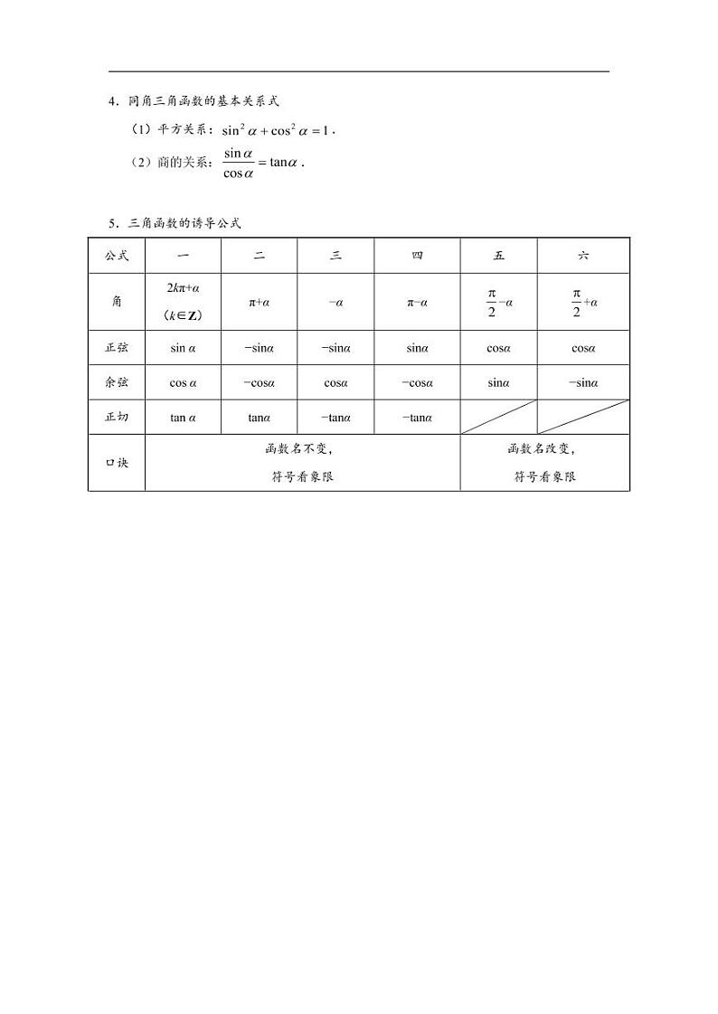 高中数学 重难点突破讲义：三角函数题型汇编03