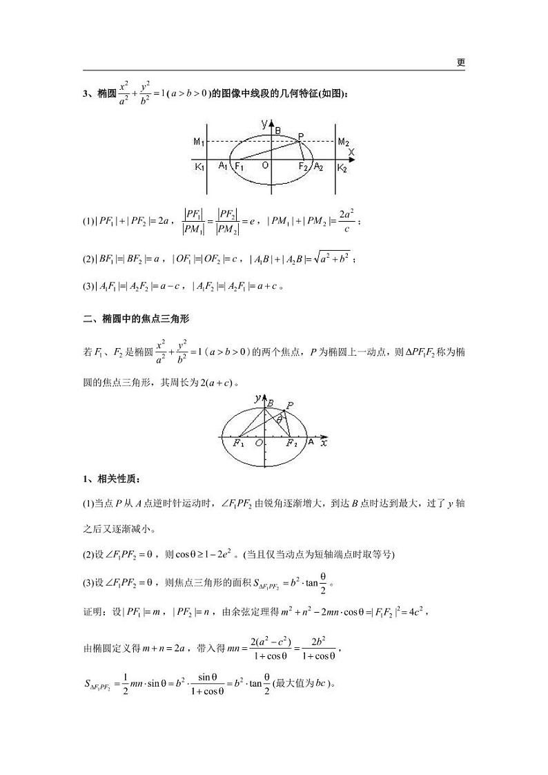 高中数学 重难点突破讲义 圆锥曲线题型汇编第3页
