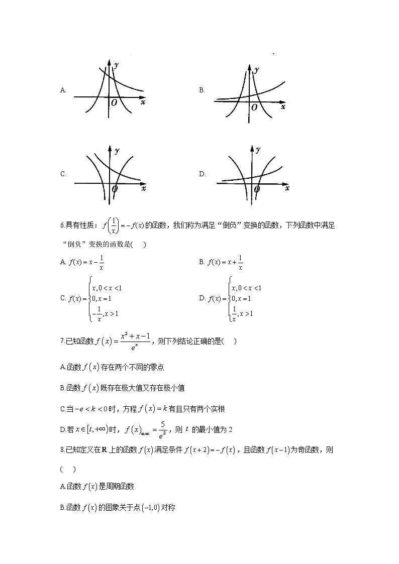 2021届新高考数学二轮复习多选题专训：函数与导数02