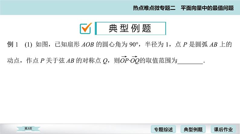 高考二轮热点难点微专题 二  平面向量中的最值问题 课件第3页