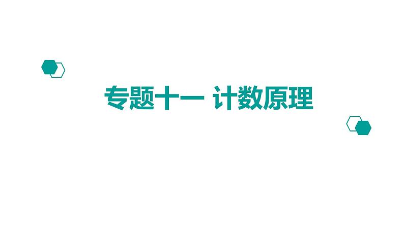 2020版高考理数：专题（11）计数原理 课件第1页