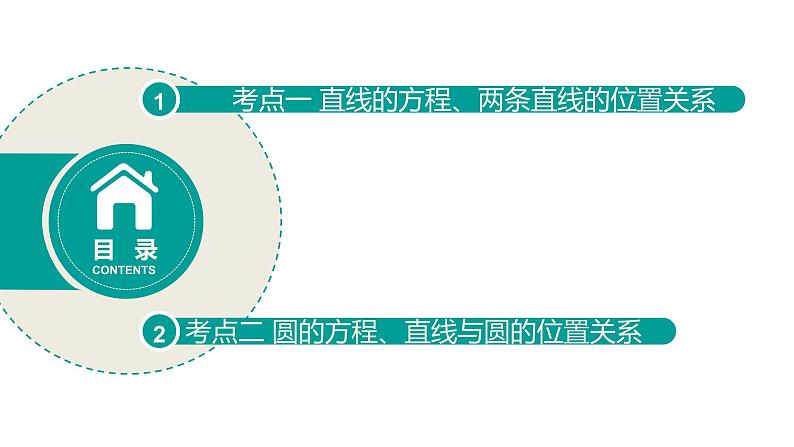 2020版高考理数：专题（9）直线与圆的方程 课件02