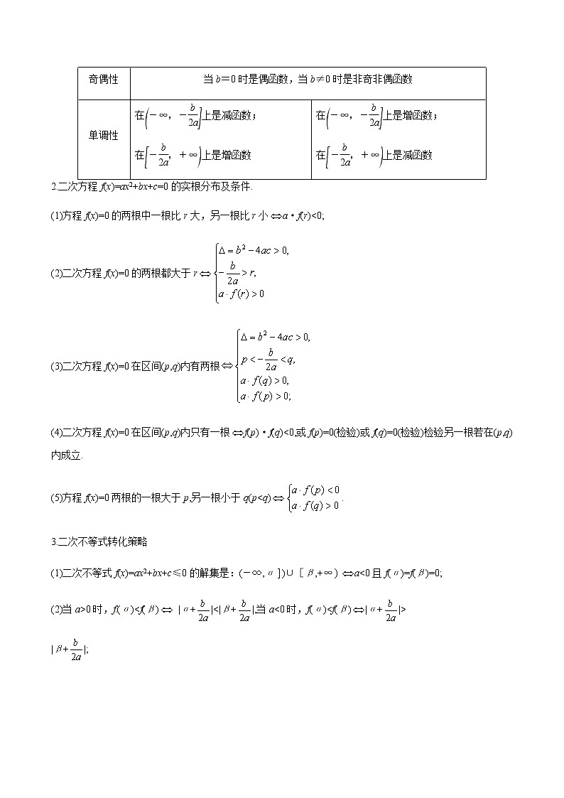 专题06 二次函数与一元二次方程、不等式（解析版）-2021届江苏省新高考数学大讲坛大一轮复习02
