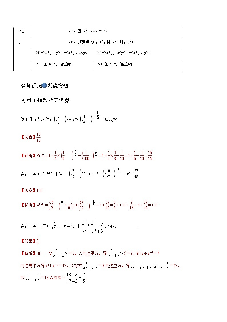 专题13 指数式与指数函数（解析版）-2021届江苏省新高考数学大讲坛大一轮复习02