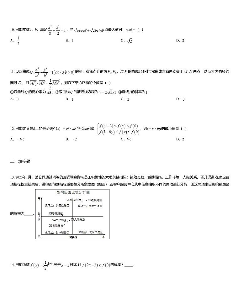 百校联盟2020届高三5月教育教学质量监测考试（全国Ⅰ卷）理科数学试题第3页