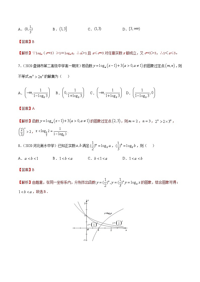 2.2.2对数函数及其性质-2020-2021学年高一数学尖子生同步培优题典（人教A版必修1）03