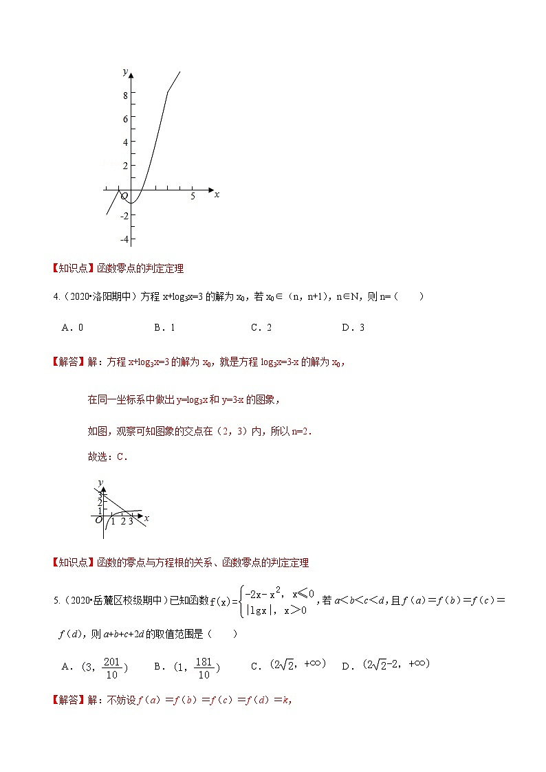 考点01  函数的应用之零点问题1-2020-2021学年高一《新题速递·数学》（人教版）03