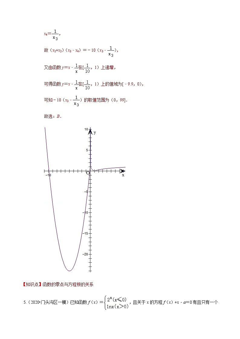 考点04  函数的应用1-2020-2021学年高一《新题速递·数学》（人教版）03