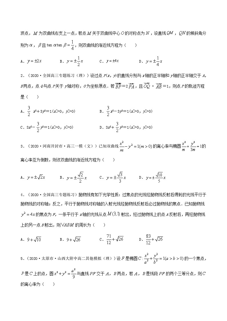 重难点04  解析几何-2021年高考数学【热点·重点·难点】专练(新高考)02
