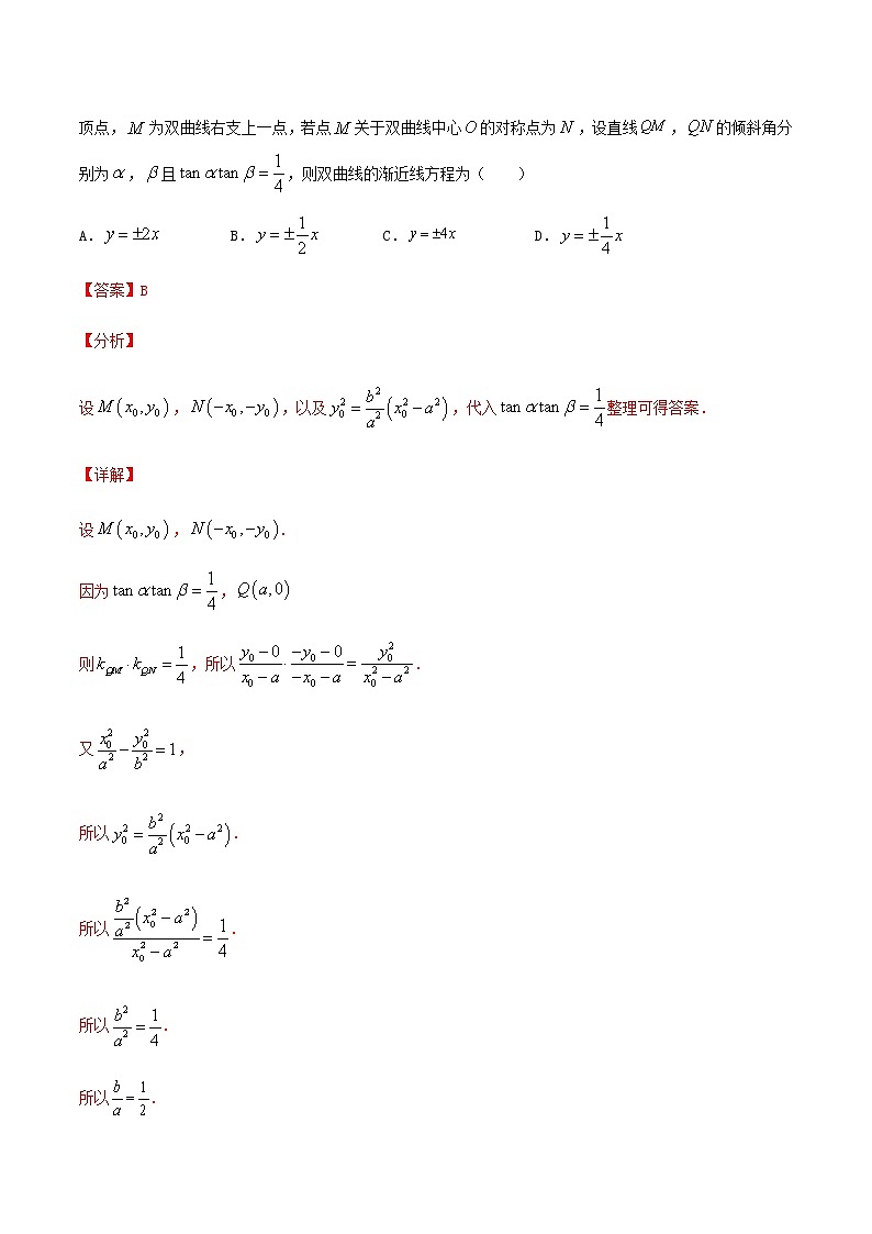 重难点04  解析几何-2021年高考数学【热点·重点·难点】专练(新高考)02