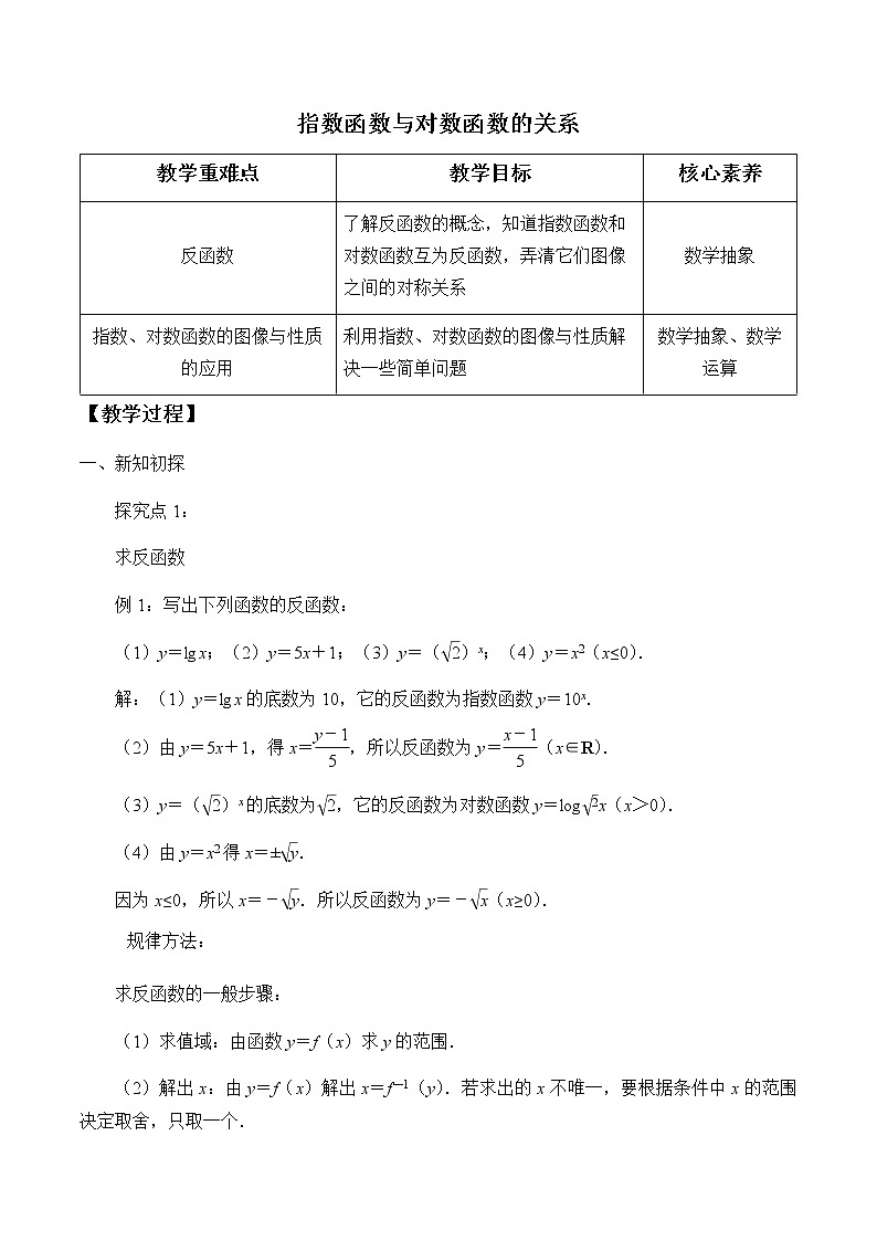 第四章 指数函数、对数函数与幂函数 4.3指数函数与对数函数的关系  （课件PPT+教案+学案）01