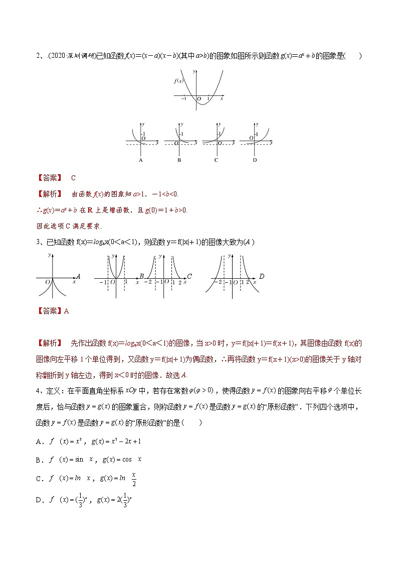 第10讲 函数的图像-2021届新课改地区高三数学一轮专题复习03