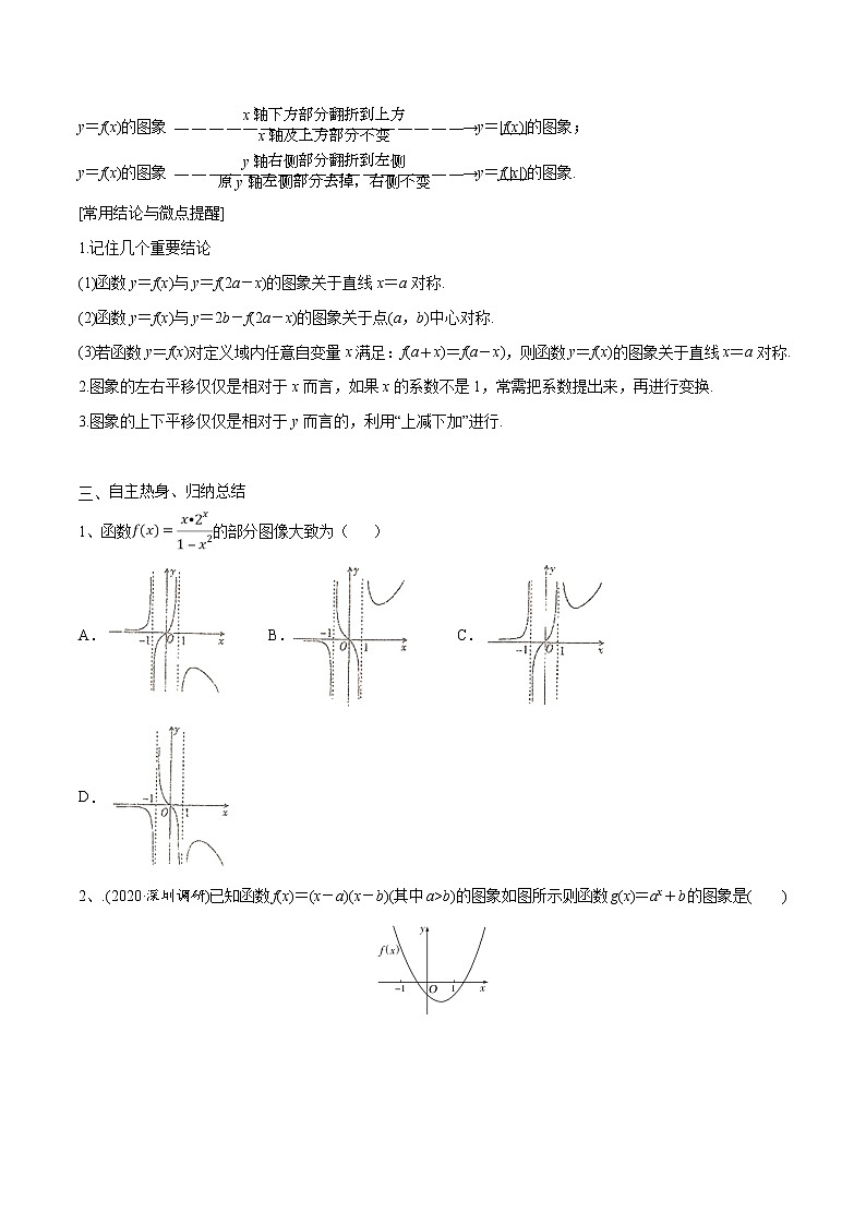 第10讲 函数的图像-2021届新课改地区高三数学一轮专题复习02
