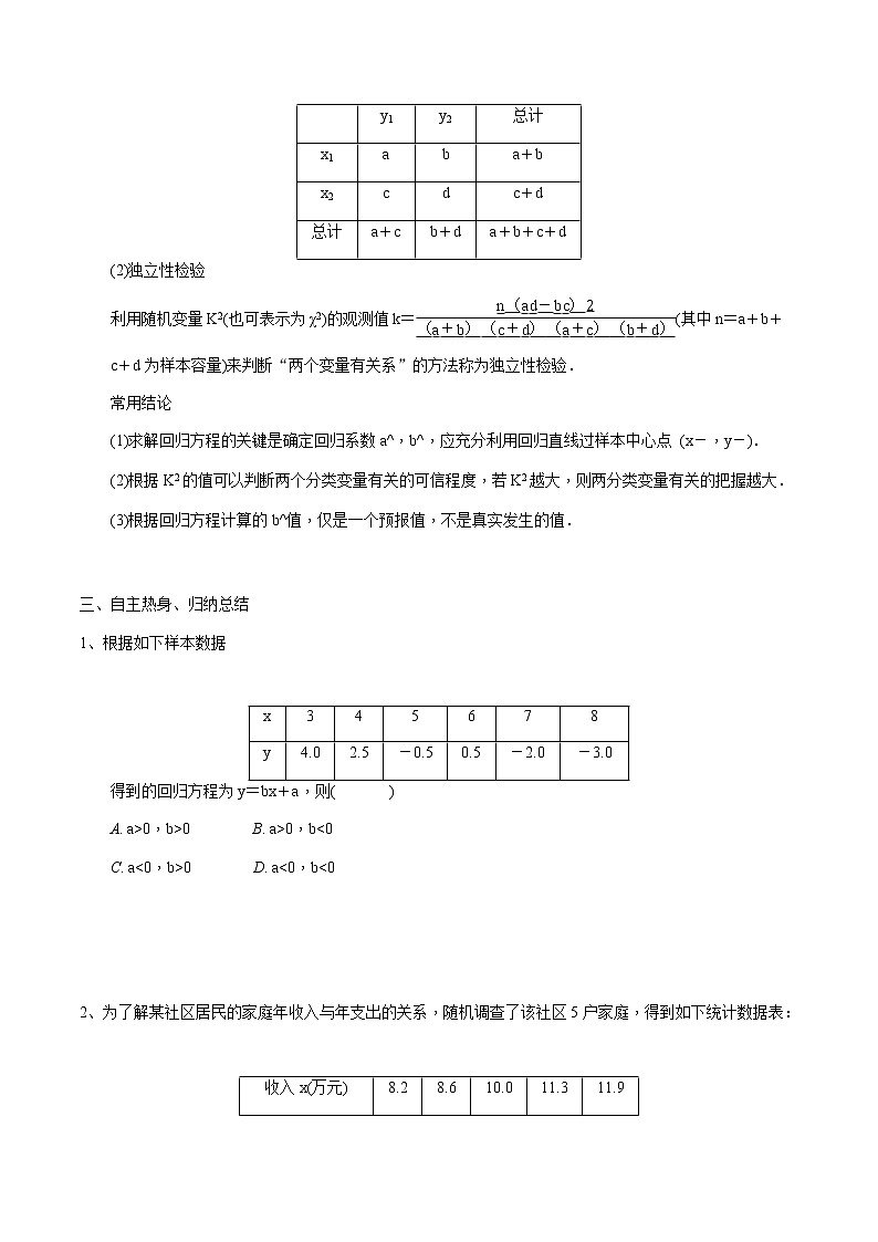 第62讲 统计案例与线性回归分析（原卷版）第2页