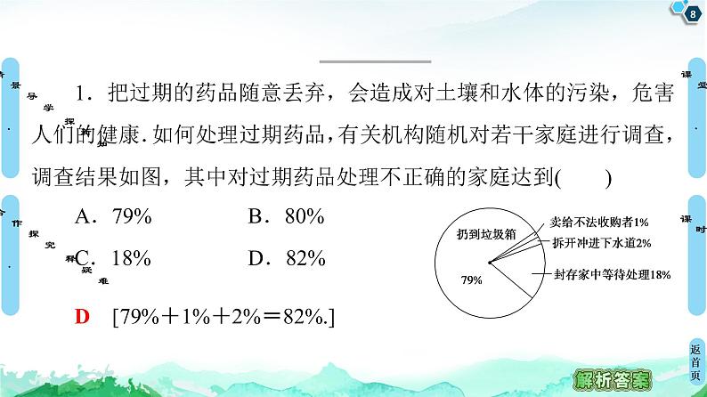 14.3.1　扇形统计图、折线统计图、频数直方图 课件08