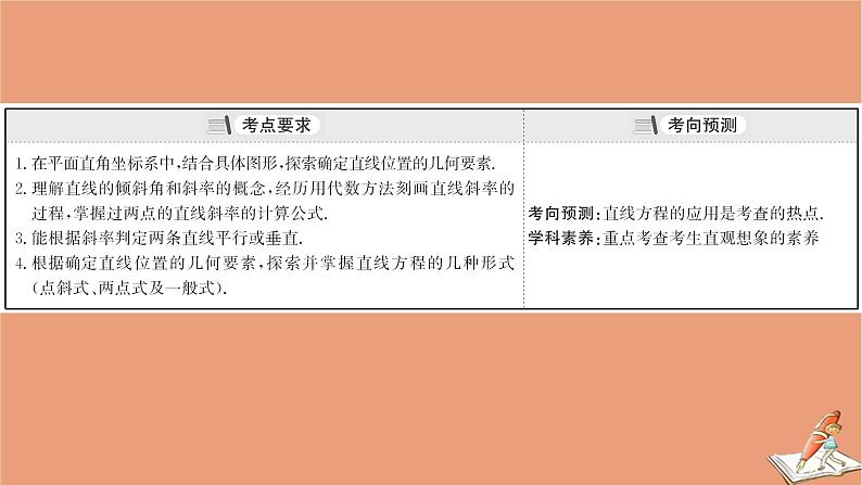 2021版新高考数学一轮复习第九章平面解析几何9.1基本公式直线的斜率与直线方程课件新人教B版20201123113703