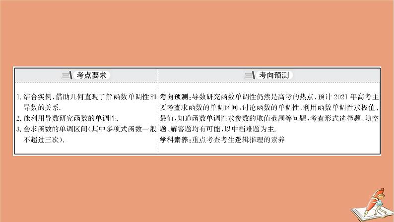 2021版新高考数学一轮复习第三章导数及其应用3.2利用导数研究函数的单调性课件新人教B版20201123116003