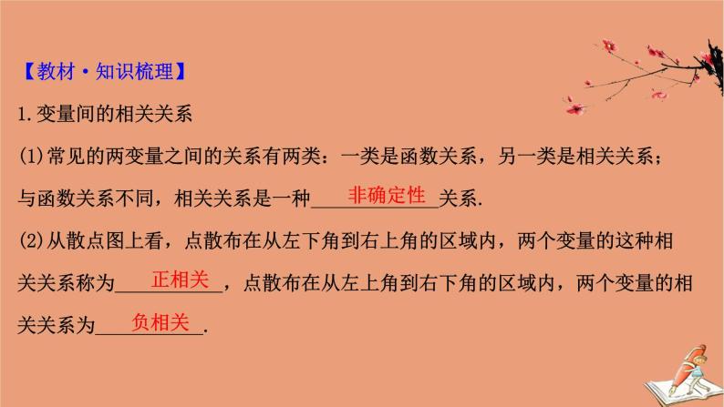 2021版新高考数学一轮复习第十章统计与统计案例10.3变量的相关性与统计案例课件新人教B版20201123117504