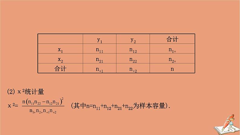 2021版新高考数学一轮复习第十章统计与统计案例10.3变量的相关性与统计案例课件新人教B版20201123117507
