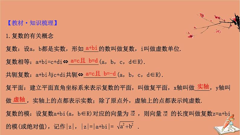2021版新高考数学一轮复习第五章平面向量复数5.4复数课件新人教B版20201123118604