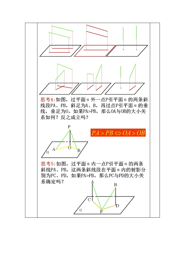 教案高一数学人教版必修二 2.3.1.2直线和平面所成的角02