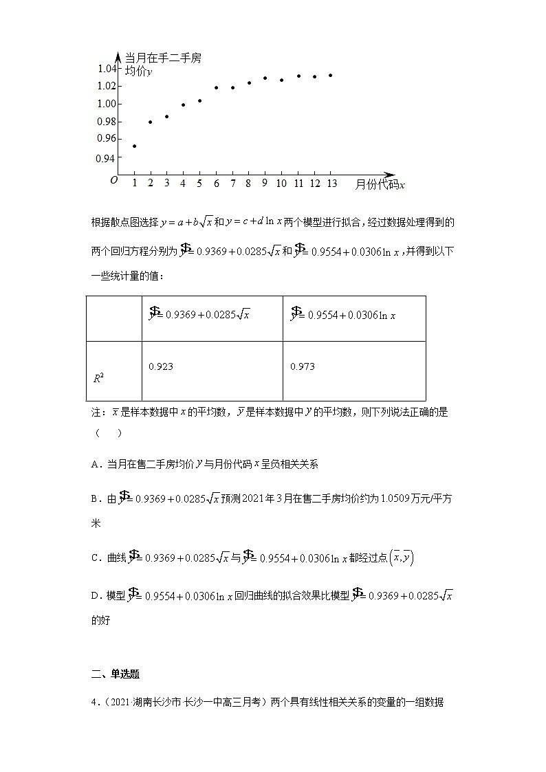 专题二十 统计与统计案例-2021届高三《新题速递•数学》1月刊（江苏专用 适用于高考复习）02