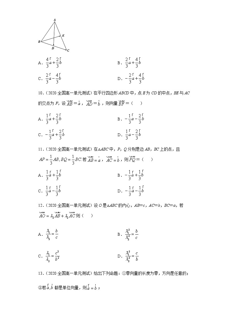 专题十 平面向量与复数-2021届高三《新题速递•数学》1月刊（江苏专用 适用于高考复习）03