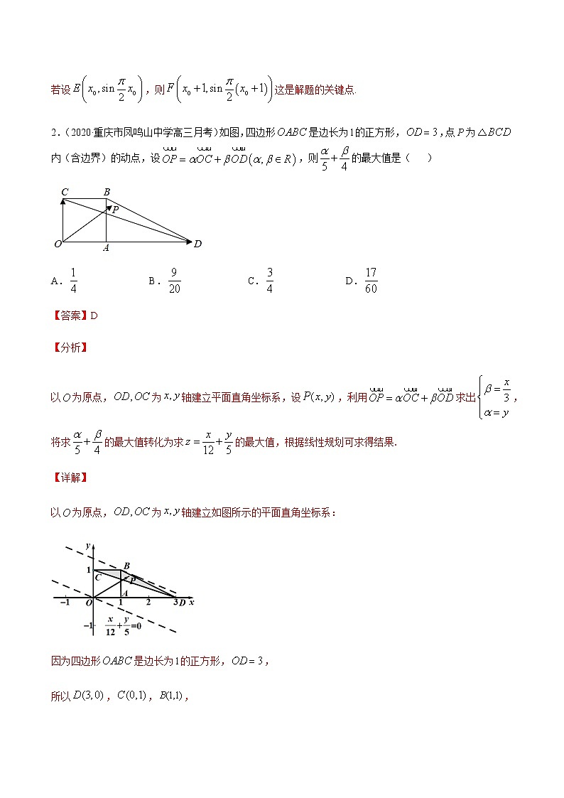 专题十 平面向量与复数-2021届高三《新题速递•数学》1月刊（江苏专用 适用于高考复习）03