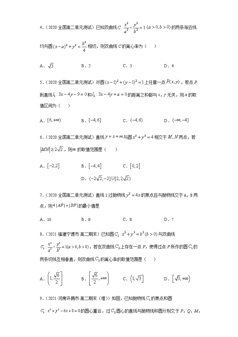 专题十八 圆锥曲线的综合运用-2021届高三《新题速递•数学》1月刊（江苏专用 适用于高考复习）02