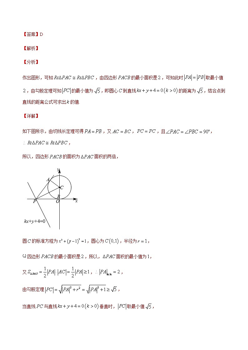 专题十六 直线与圆-2021届高三《新题速递•数学》9月刊（江苏专用 适用于高考复习）02