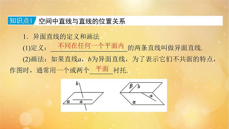 第8章立体几何初步8.4.2空间点直线平面之间的位置关系 课件07