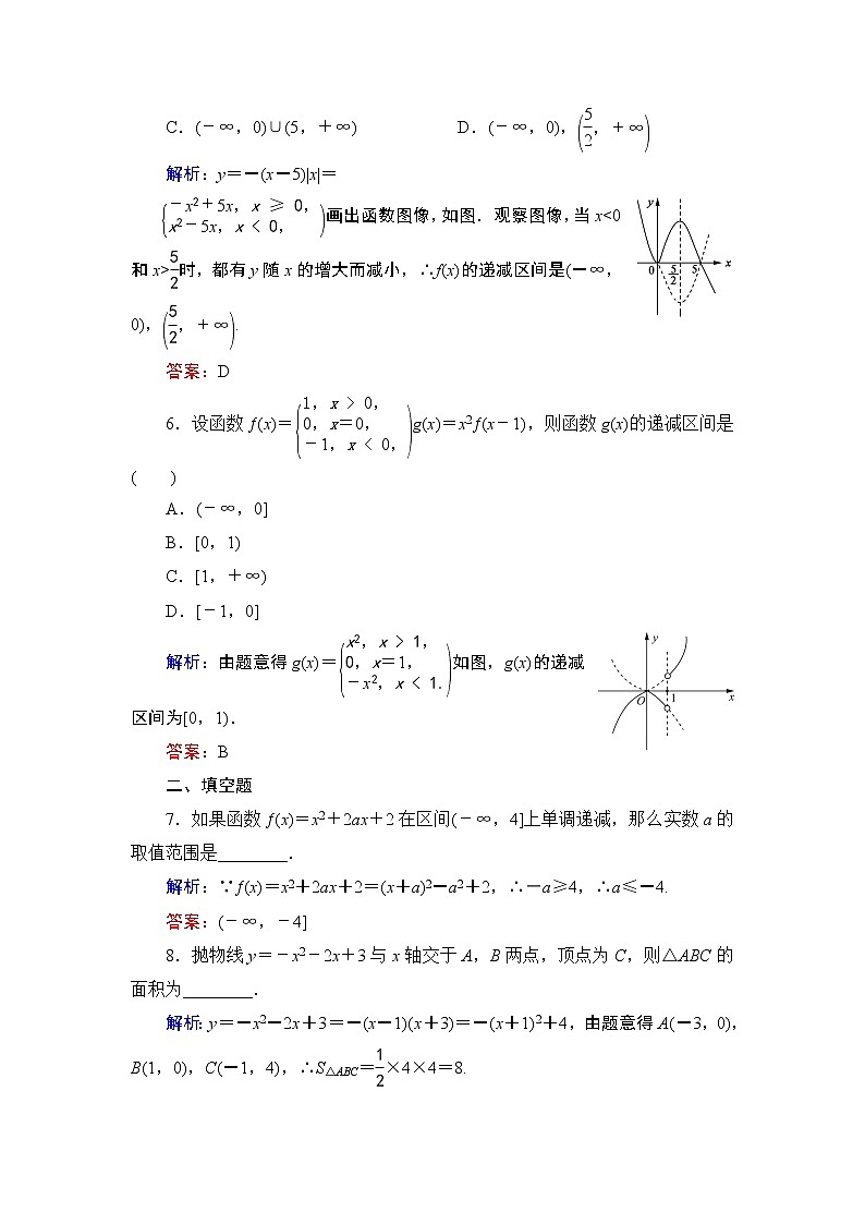专题2.4.2 二次函数性质的再研究  高中数学必修1课件+课时跟踪检测（北师大版）02