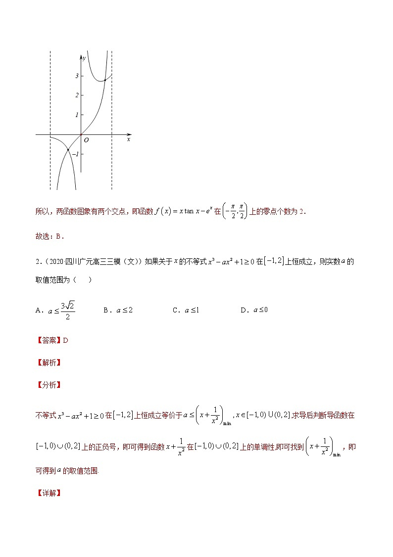 专题1.4 导数的综合应用-2021年高考数学（文）尖子生培优题典（解析版）第2页