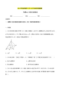 专题6.2 立体几何综合-2021年高考数学（文）尖子生培优题典