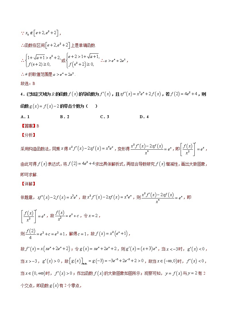 专题15 导数的应用（解析版）-2021年高考冲刺之二轮专题精讲精析第3页