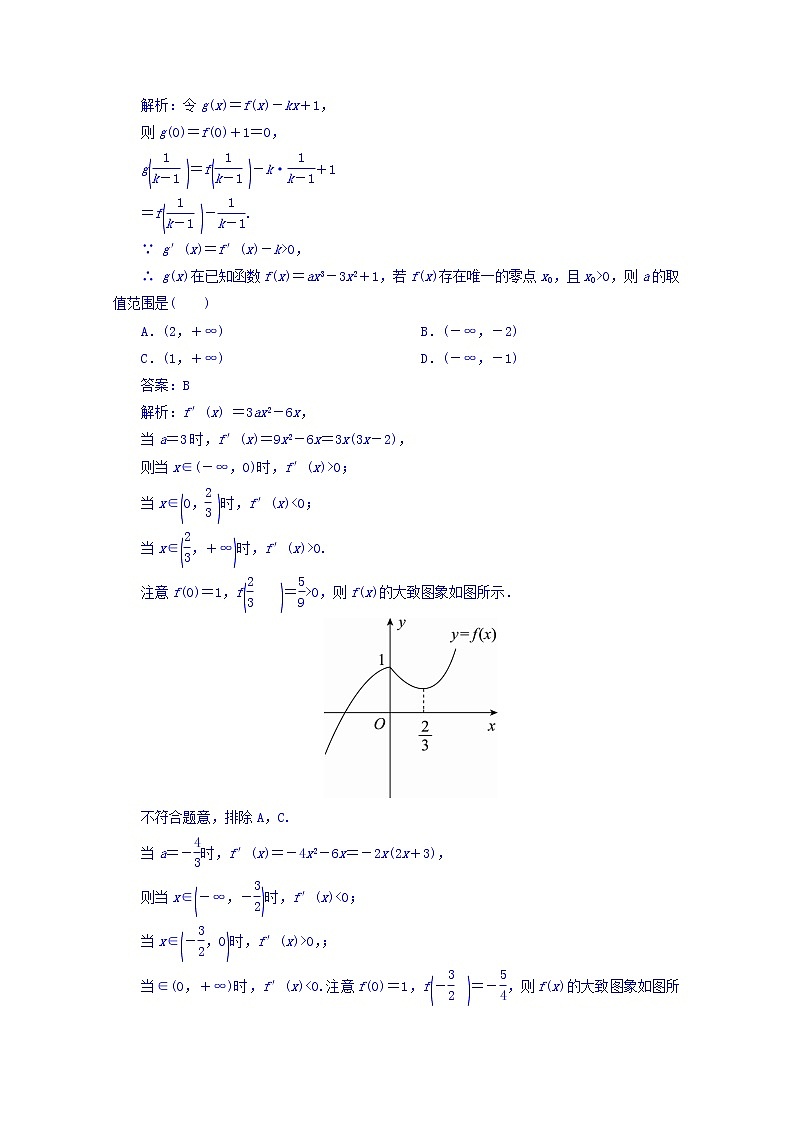 2018版高考数学（人教a版理科）一轮复习真题演练集训：第三章　导数及其应用 3-2 word版含答案02