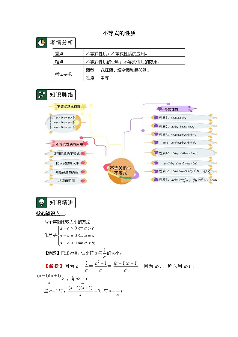 人教A版人教A版(2019)数学必修第一册------ 第二章 一元二次函数、方程和不等式 第2.1-2.2节学案第1页