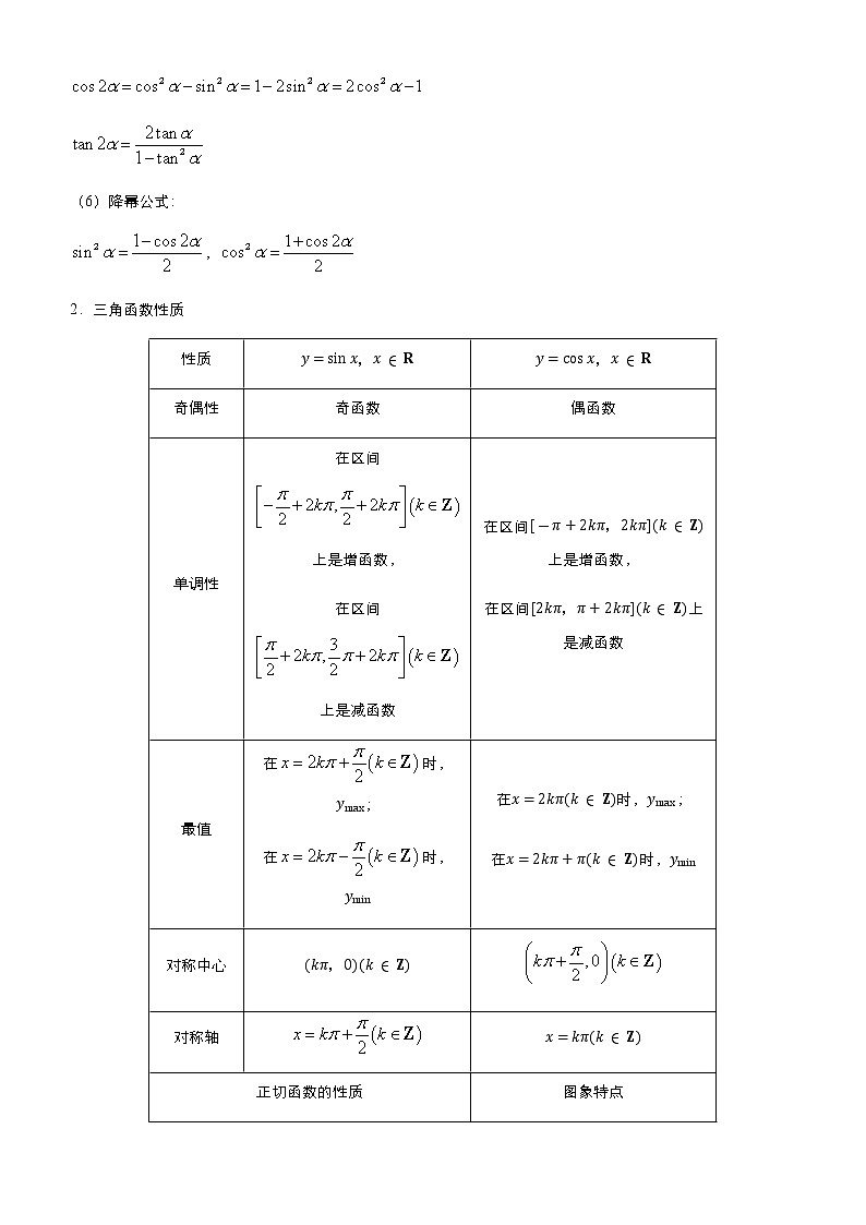 （新高考）2021届高考二轮复习专题六 三角函数与解三角形 学生版第3页