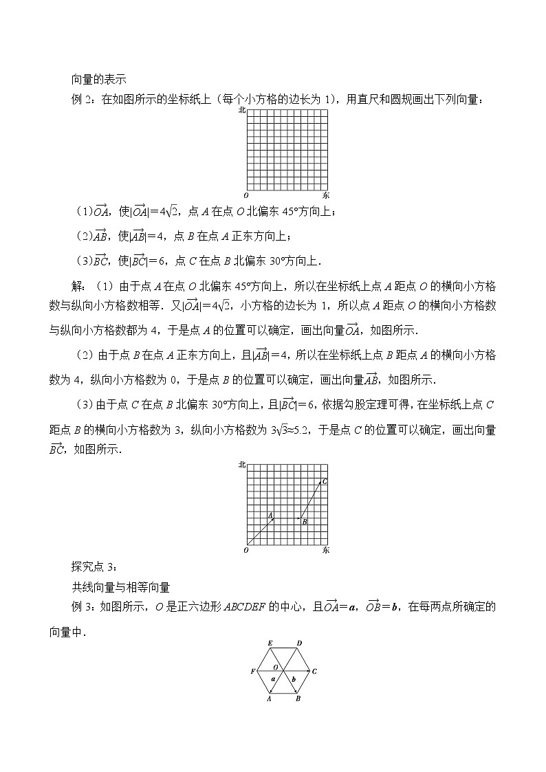 高中数学人教A版（2019）必修（第二册）(学案)平面向量的概念02