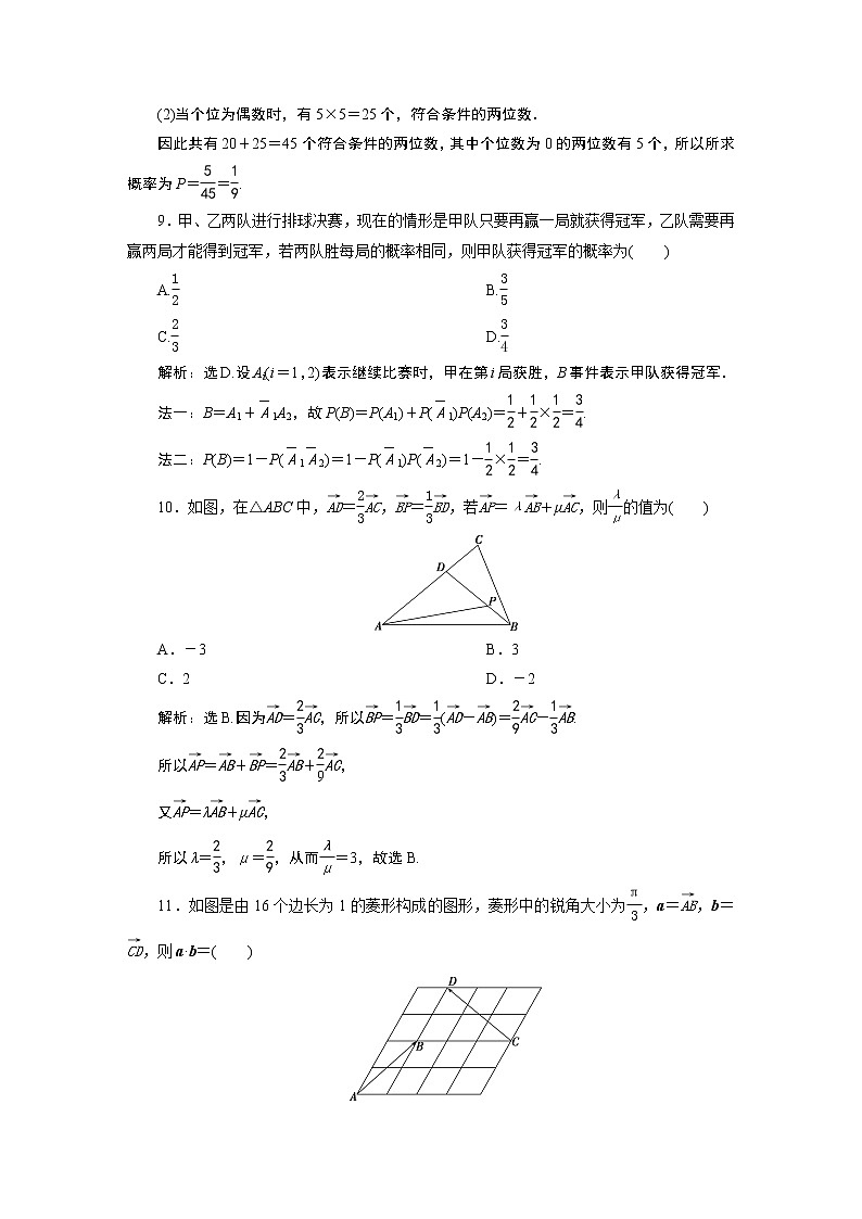 高中数学人教A版必修2： 模块综合检测卷（解析卷）03