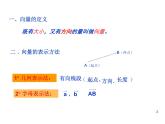 高中数学人教A版必修2：平面向量的概念课件