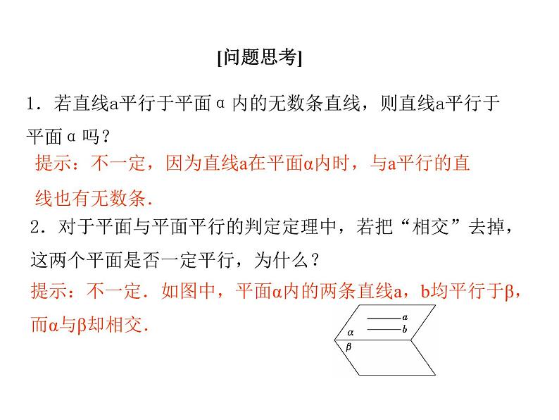 高中数学人教A版必修2：平行关系第1课时平行关系的判定课件06