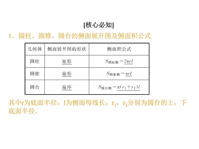 高中数学人教A版必修2：简单几何体的再认识第1课时柱锥台的侧面展开与面积课件03