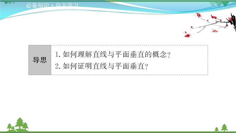 苏教版必修二 高中数学第13章13.2.3.2直线与平面垂直课件PPT03