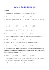 （新高考专用）2021年新高考数学难点：专题08 公式法求等差等比数列和