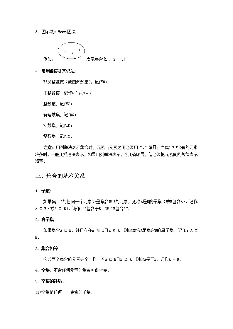 专题01 集合与常用逻辑用语-2021届新高考数学一轮复习知识点总结与题型归纳面面全02
