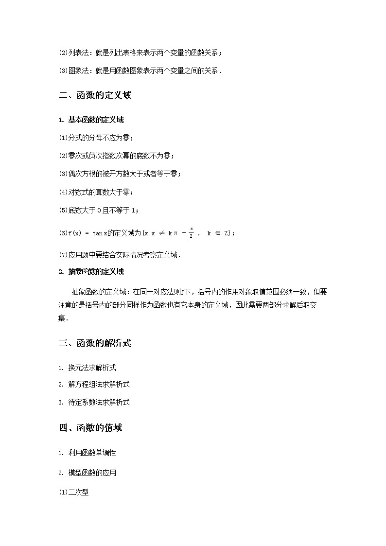 专题02 函数基本性质-2021届新高考数学一轮复习知识点总结与题型归纳面面全02